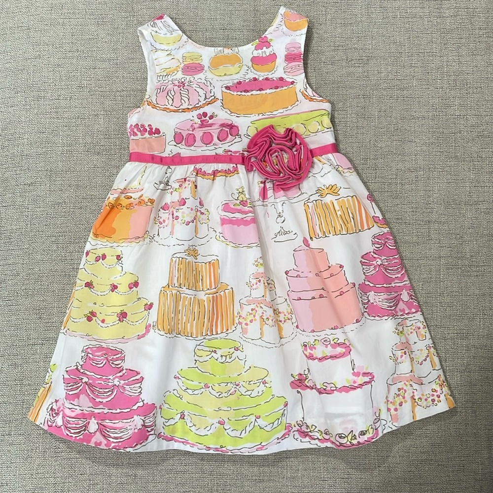 Lilly Pulitzer “Let Them Eat Cake” dress, size 3T - Picture 1 of 13